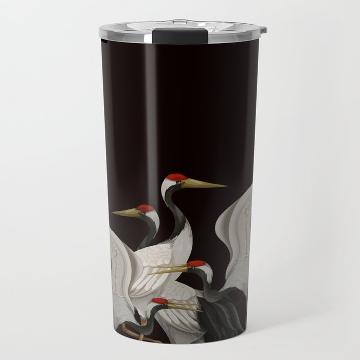 Japanese Heron Landscape Travel Mug Gallery Image 1