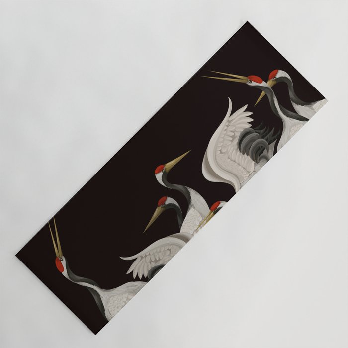 Japanese Heron Landscape Yoga Mat Gallery Image 1