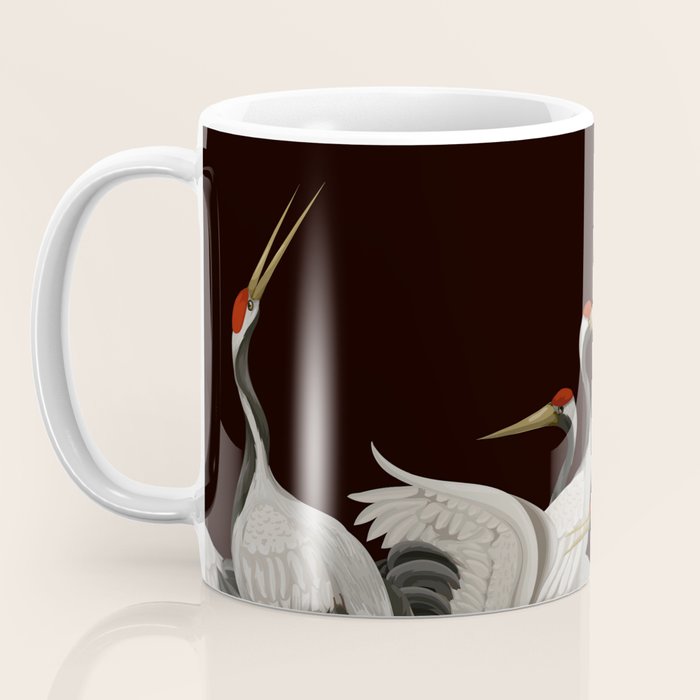 Japanese Heron Landscape Coffee Mug Gallery Image 3