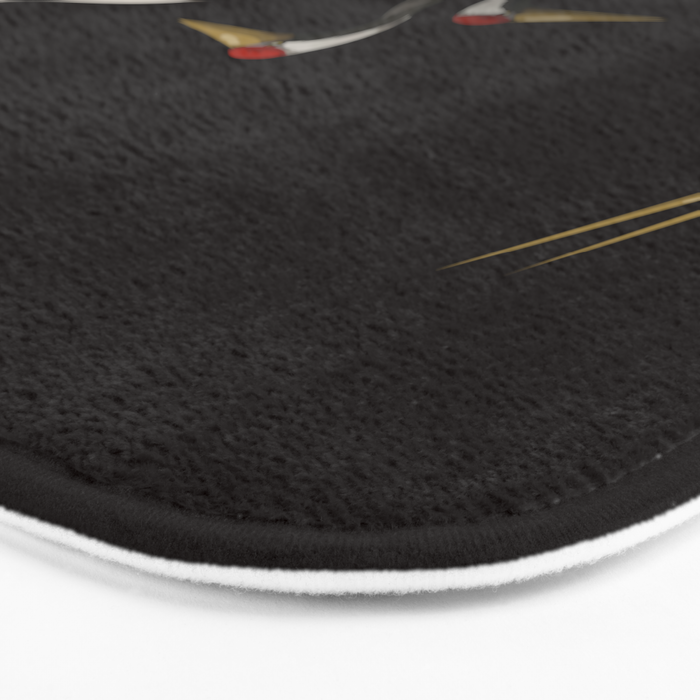 Japanese Heron Landscape Bath Mat Gallery Image 3