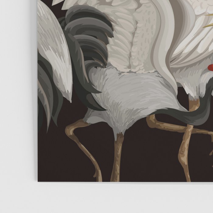 Japanese Heron Landscape Poster Gallery Image 3