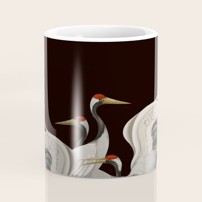 Japanese Heron Landscape Coffee Mug Gallery Image 4