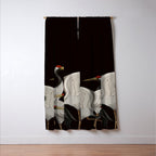 Japanese Heron Landscape Window Curtain Gallery Image 3