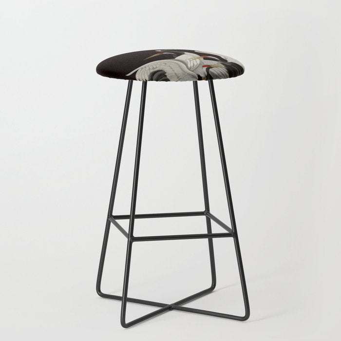 Japanese Heron Landscape Stool Gallery Image 1