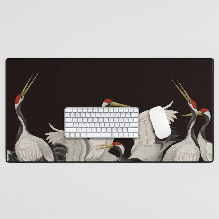 Japanese Heron Landscape Desk Mat Gallery Image 1