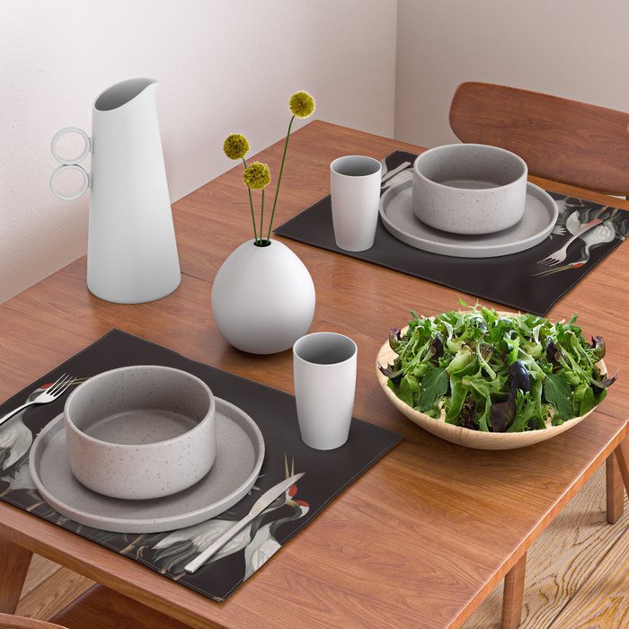 Japanese Heron Landscape Placemat Gallery Image 2
