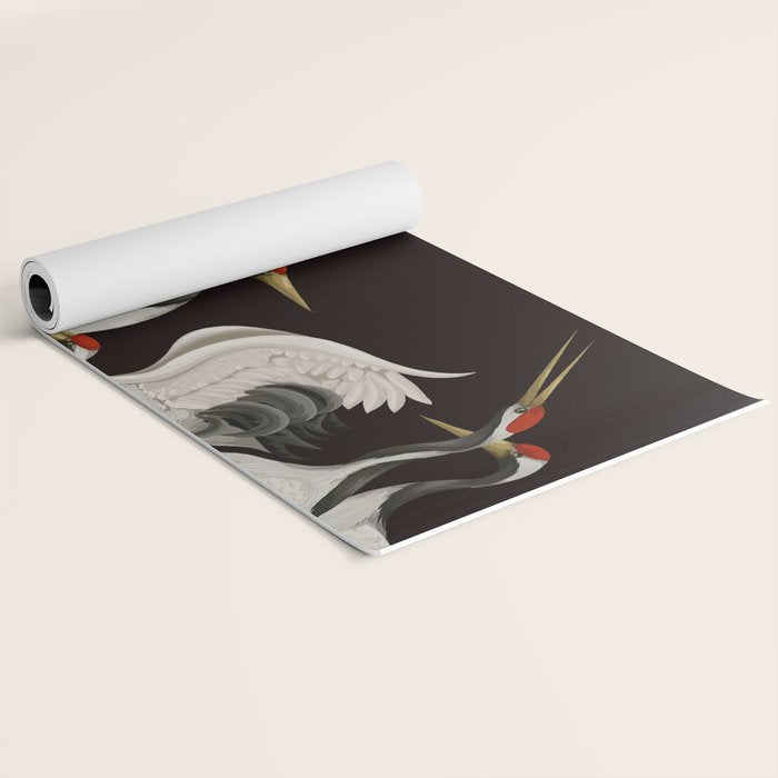 Japanese Heron Landscape Yoga Mat Gallery Image 2