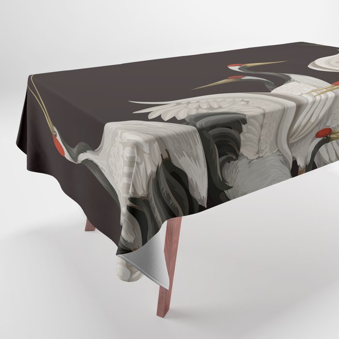 Japanese Heron Landscape Tablecloth Gallery Image 1