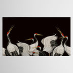 Japanese Heron Landscape Tablecloth Gallery Image 2