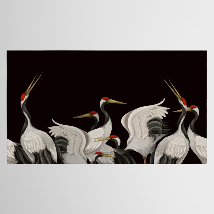 Japanese Heron Landscape Tablecloth Gallery Image 2