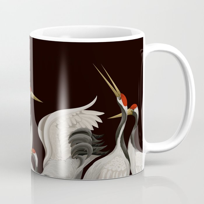 Japanese Heron Landscape Coffee Mug Gallery Image 1