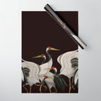 Japanese Heron Landscape Wrapping Paper Gallery Image 1