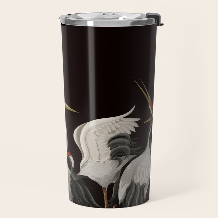 Japanese Heron Landscape Travel Mug Gallery Image 2