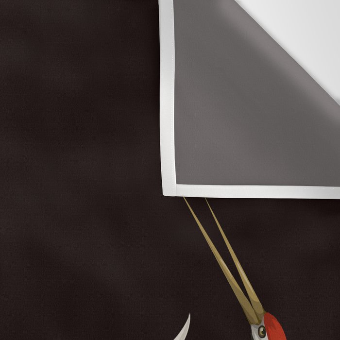 Japanese Heron Landscape Wall Tapestry Gallery Image 3