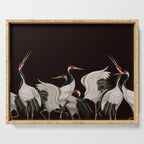 Japanese Heron Landscape Serving Tray Gallery Image 1
