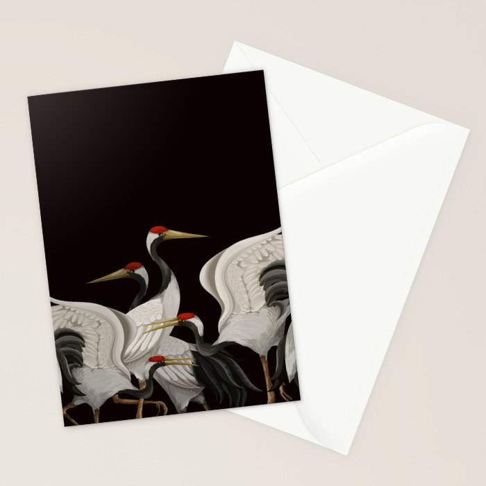 Japanese Heron Landscape Stationery Card Gallery Image 2