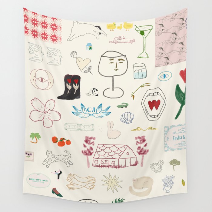 LONG STORY Wall Tapestry Gallery Image 1