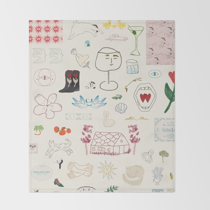 LONG STORY Throw Blanket Gallery Image 2