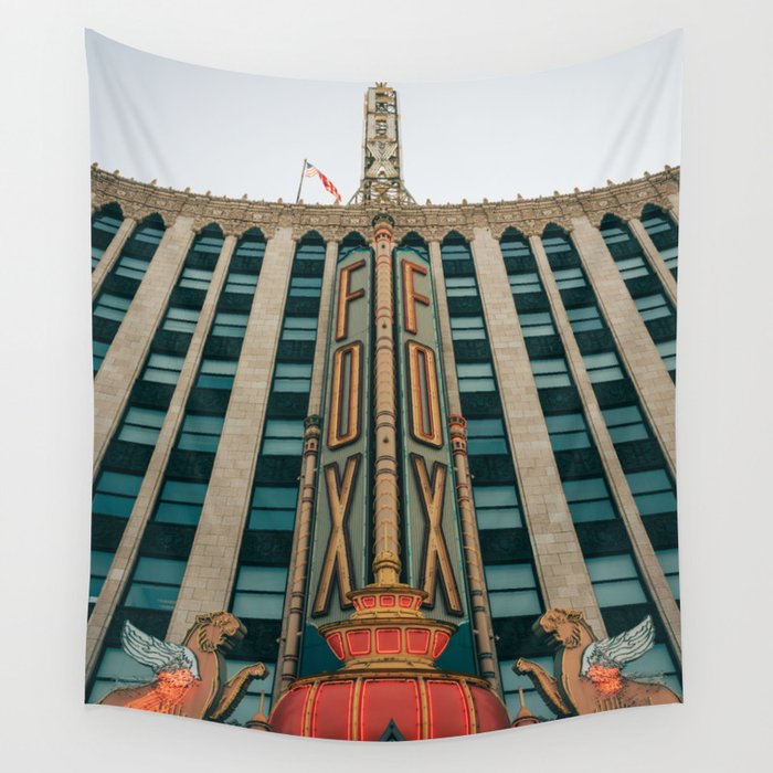 Fox Theater, Detroit 02 Wall Tapestry Gallery Image 4