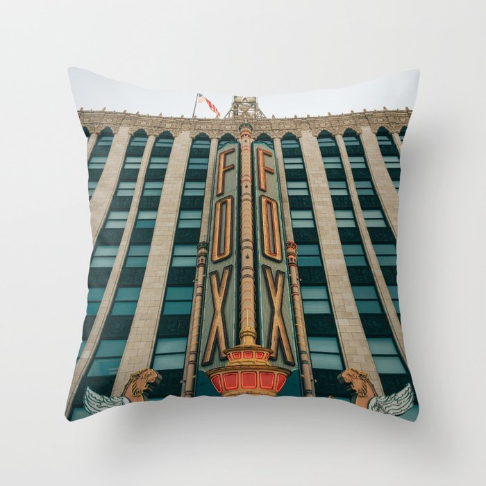 Fox Theater, Detroit 02 Throw Pillow Gallery Image 6