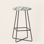 NYC travel pattern fun kids decor boys and girls nursery new york city theme Stool Gallery Image 1