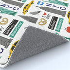 NYC travel pattern fun kids decor boys and girls nursery new york city theme Rug Gallery Image 4