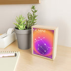 Gemini Star Sign Constellation, Aura Gradient Zodiac Art Mini Art Print Gallery Image 2