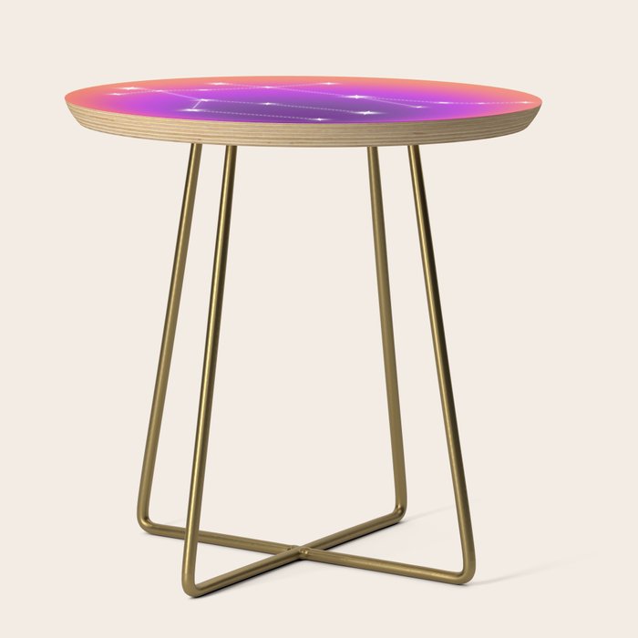 Gemini Star Sign Constellation, Aura Gradient Zodiac Art Side Table Gallery Image 1