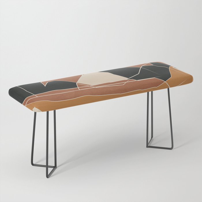 Minimal Abstract Art Landscape 03 Bench Gallery Image 1