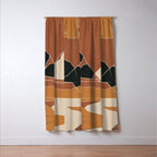 Minimal Abstract Art Landscape 03 Window Curtain Gallery Image 3