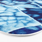 Shibori: Japanese Indigo Tie-Dye Pattern 02 Bath Mat Gallery Image 3