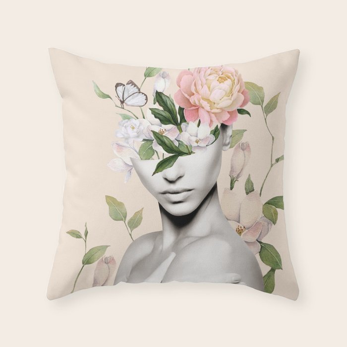 Floral beauty 6 Throw Pillow Gallery Image 1