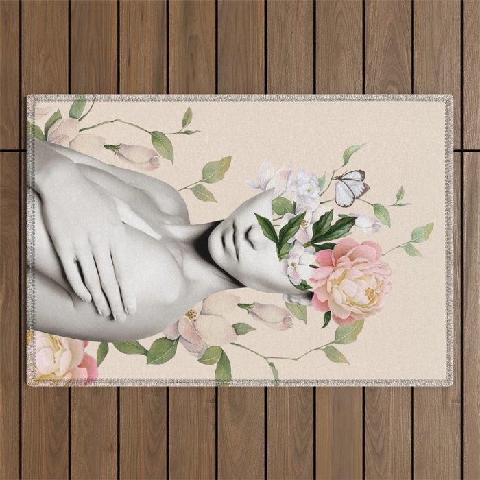 Floral beauty 6 Outdoor Rug Gallery Image 1