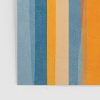 Modern Abstract Shapes Blue Orange Yellow Poster Gallery Image 3