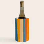 Modern Abstract Shapes Blue Orange Yellow Wine Chiller Gallery Image 2