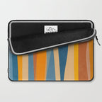 Modern Abstract Shapes Blue Orange Yellow Laptop Sleeve Gallery Image 2