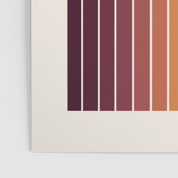 Gradient Arch III Warm Sunset Mid Century Modern Rainbow Poster Gallery Image 3