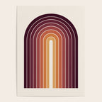 Gradient Arch III Warm Sunset Mid Century Modern Rainbow Poster Gallery Image 4