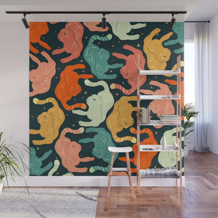 Tigers in the sky Wall Mural Gallery Image 1