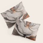 Vintage Magnolia Blossom Botanical Floral Print Pillow Sham Gallery Image 3