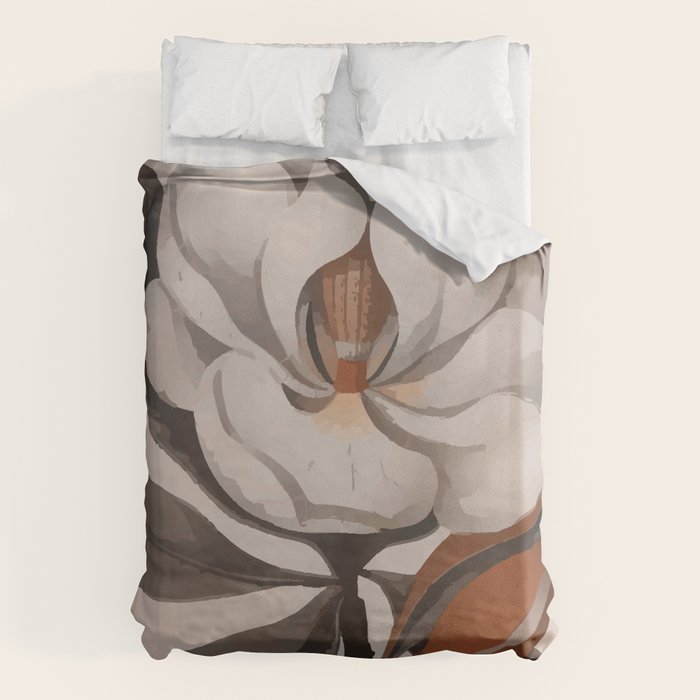 Vintage Magnolia Blossom Botanical Floral Print Duvet Cover Gallery Image 6