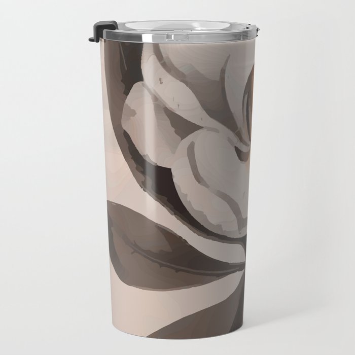 Vintage Magnolia Blossom Botanical Floral Print Travel Mug Gallery Image 3