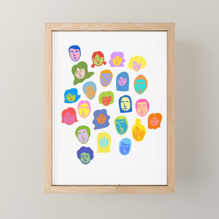 Everyday People Mini Art Print Gallery Image 1
