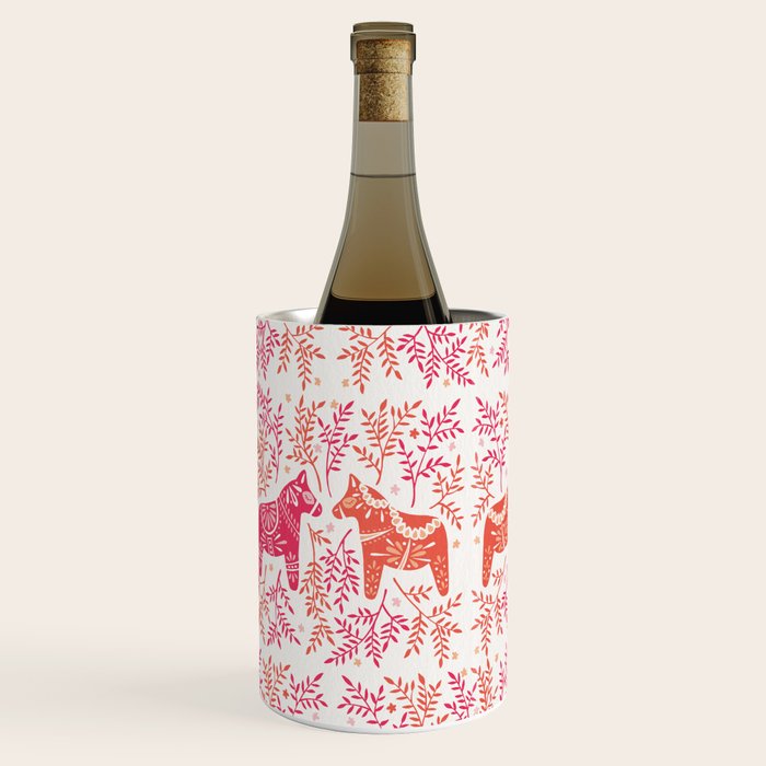 Swedish Dala Horses - Melon Palette Wine Chiller Gallery Image 3