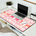 Swedish Dala Horses - Melon Palette Desk Mat Gallery Image 2