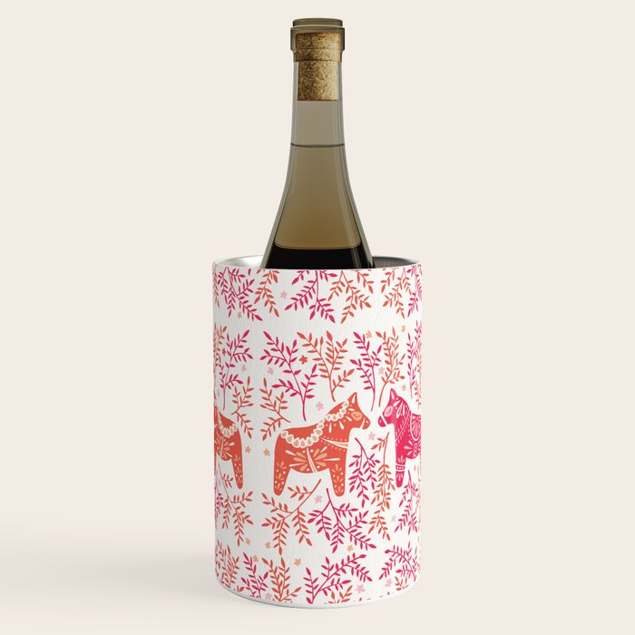 Swedish Dala Horses - Melon Palette Wine Chiller Gallery Image 2