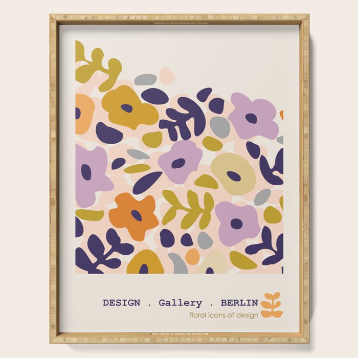 Design Gallery Berlin floral icons of design Serving Tray Gallery Image 1