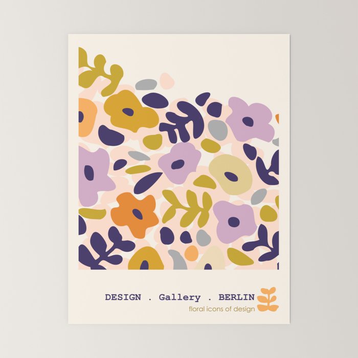 Design Gallery Berlin floral icons of design Mini Art Print Gallery Image 6
