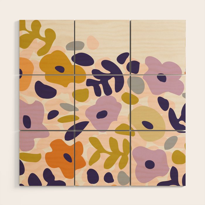 Design Gallery Berlin floral icons of design Wood Wall Art Gallery Image 1