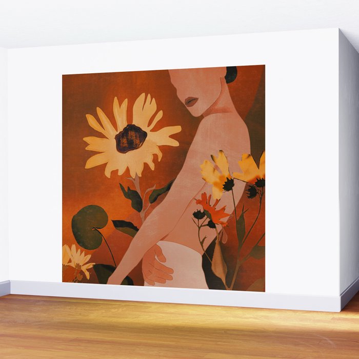 Sunflowers Wall Mural Gallery Image 2
